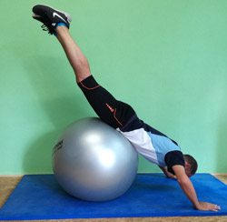 Physioball Training Beinheber
